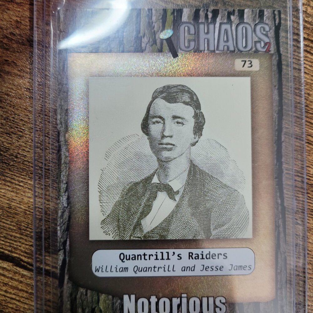 2024 Historic Autographs CHAOS Series 2 Quantrill’s Raiders #1/55 Aurora SP